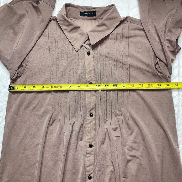 COMME CA ISM Tunic Top Button-Down Shirt - Picture 5 of 5